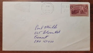 Scott # 236 1893 8c Columbian Cover mit US Postal Service OH 434 21 JUL 1972 CDS - Bild 1 von 2