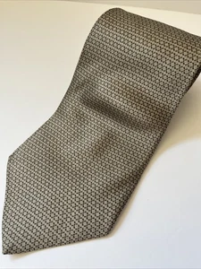 milano uomo mens gray neck tie 100% silk  - Picture 1 of 9