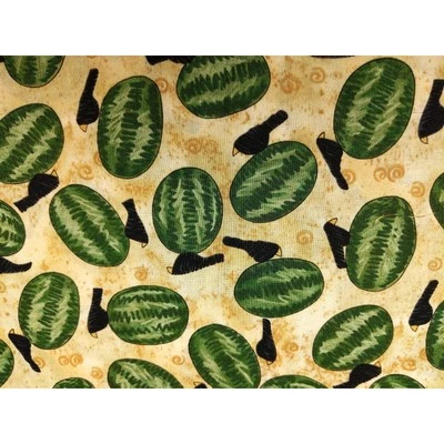 BTY 西瓜和乌鸦片夏季 Teresa Kogut 南海被子织物 OOP — 第 1/4 张图片