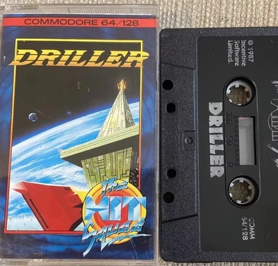 DRILLER Commodore 64 / 128 C64 Cassette Tape Game Vintage 1987 The Hit Squad - Image 1 of 4