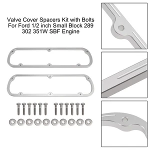 Valve Cover Spacers Kit with Bolts Für Ford 1/2 inch Small Block 289 302 351W - Picture 1 of 13