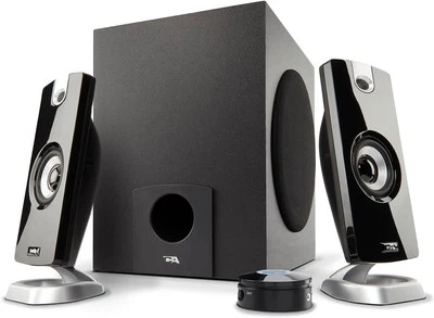 Cyber Acoustics CA-3090 2.1 Speaker System with Subwoofer 18W of Black  - Image 1 of 4