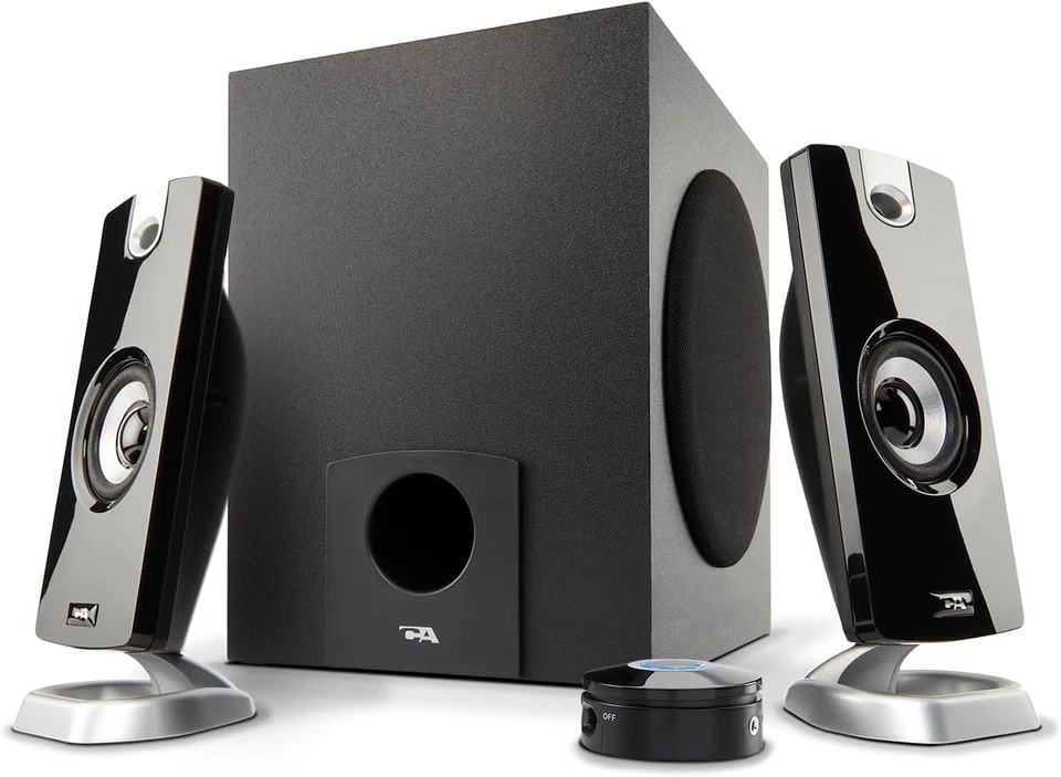 Cyber Acoustics CA-3090 2.1 Speaker System with Subwoofer 18W of Black  - Image 1 of 4
