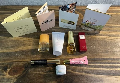 Lote de muestras de perfumes y maquillaje: Estee Lauder Chloe Clinique Jo Malone Tom Ford NUEVO Foto 1 de 4