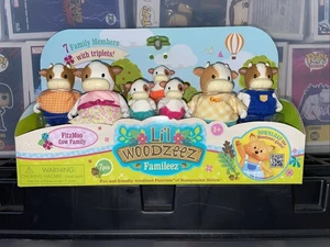 Li'l Woodzeez Miniature Animal Figurine Set - FitzMoo Cow Family brand new inbox - Picture 1 of 2