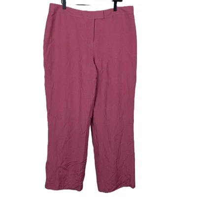VTG Pendleton Silk and Linen Lined High-rise Pants Rose Pink Sz 18 Retro Office - Image 1 of 4