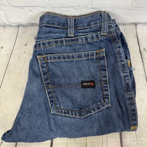 Ariat M4 Flame Resistance Jeans Herren Größe 34"X32" Denim Boot Cut Mid Wash Arbeit - Bild 1 von 18