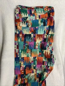 Disneyland Schloss LulaRoe Leggings groß und kurvig Walt Disney World bunt  - Bild 1 von 1