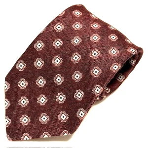 ETON Krawatte Foulard geometrisch Luxus Eleganz stilvoll Baumwolle Leinen & Seide ITALIEN - Bild 1 von 22
