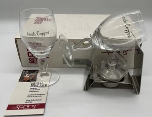 Irish Coffee Set Spring Switzerland Completo Scatola Originale con Bruciatore Ottimo - Foto 1 di 9