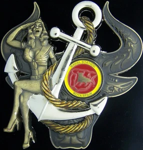 US Naval Station Rota Spain Aviation Boatswains Mate Association Challenge Coin - Picture 1 of 2