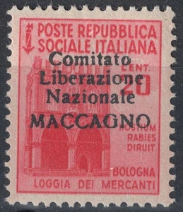 MACCAGNO 1945 Monumenti distrutti 20c rosa (non emesso) MNH** © - Foto 1 di 2