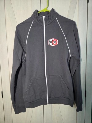 Sudadera The Nerd Machine NerdHQ Nerd HQ 2015 Gris Cremallera Talla S Zachary Levi Foto 1 de 4