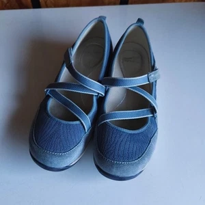 Scarpe da passeggio Dansko Hilda Sporty Mary Jane comode chiusura con cinturino taglia 37 blu taglia - Foto 1 di 11