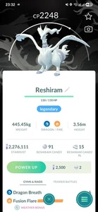 Pokémon Reshiram ( Special BG ) GO - Picture 1 of 2