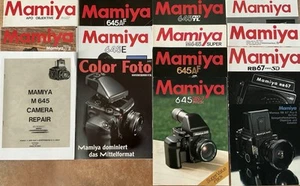Mamiya 645 u. andere - umfangreiche Samlungsauflösung div. Kameraprospekte - Bild 1 von 6
