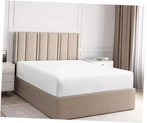 1 Cal King Fitted Sheet, Hotel Luxury 800 Thread Count California King White - Picture 1 of 8