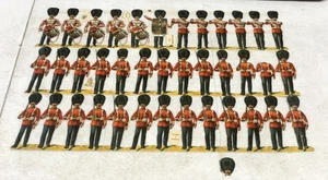 Rare ANTIQUE VICTORIAN SCRAP SHEET THE GRENADIER GUARDS by RAPHAEL TUCK L10 - Picture 1 of 14