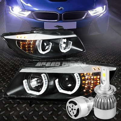 FARO PROYECTOR HALO NEGRO+ESQUINA+LED BLANCO H7 HID CON VENTILADOR PARA BMW E90 09-12 Foto 1 de 4