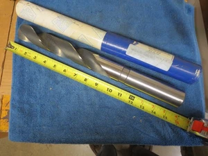 1-31/64 Straight Shank Taper Length Drill Bit Hayden USA HS 15" Long New - Picture 1 of 5