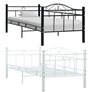 Metall Bettgestell Tagesbett Einzelbett Schlafsofa Bettrahmen Metallrahmen Neu - Bild 1 von 17