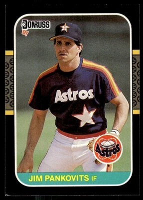 1987 Donruss Jim Pankovits Houston Astros #605 - Image 1 of 2
