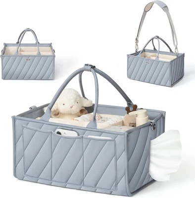Carrito de pañales para bebé con correa de hombro ajustable - Organizador multifuncional Di Foto 1 de 4