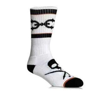 Sullen Art Collective, calcetines altos blancos vinculados, calcetines para hombre SCA2825 - Imagen 1 de 7
