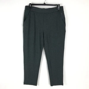 NEW Chico’s Zenergy French Terry Ankle Pant Women's Size 12/14R Gray Pockets - Picture 1 of 11