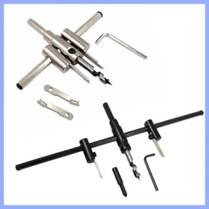 30-120/200/300mm Adjustable Circle Hole Cutter Saw Metal Wood Drill Bit DIY Tool - Picture 1 of 11