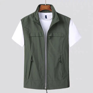 Mens Gilet Vest Casual Waistcoat Sleeveless Jacket Tops Hiking Outdoor Sports - Bild 1 von 16
