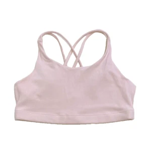 ATHLETA PINK BLUSH UPBEAT SPORT BRA, REMOVABLE PADS, SIZE 16 - Picture 1 of 4