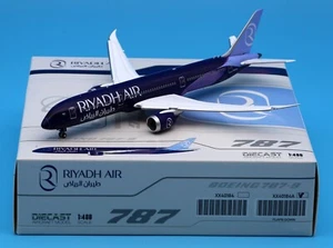 Avión diecast JC Wings 1:400 Riyadh Air Boeing B787-9 modelo N8572C aletas hacia abajo - Imagen 1 de 13