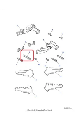 (1) GENUINO LAND ROVER ERR5096 perno protector térmico (100 mm) LH 1994-2001 Range Rover Foto 1 de 3