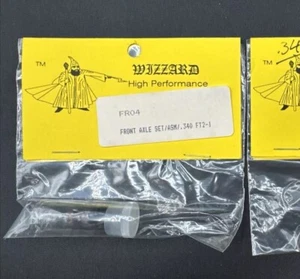 WIZZARD HIGH PERFORMANCE HO PARTS USA FR04 FRONT AXLE SET ASM .340 FT2-1 - Picture 1 of 4