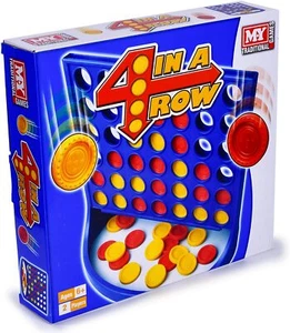 M.Y Traditional Line Up Four 4 In A Row In Board Game Kids Children Fun Toy - Picture 1 of 6