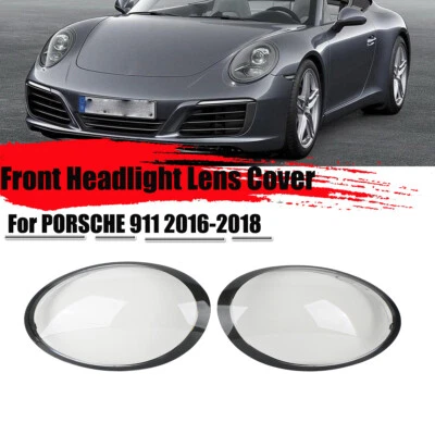 For Porsche 911 Targa Carrera 2016-18 Headlight Glass Diffuser Lens Cover - Image 1 of 4