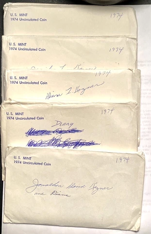 One (1) 1974 U.S. Mint Uncirculated Set In OGP Orig Gov’t Packaging Graffiti Cover