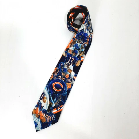 Vintage 1990 Chicago Bears Ralph Marlin tie Cover