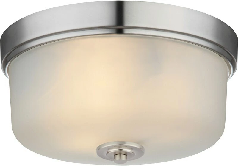 Hardware House Lexington 3-Light Flush Mount Ceiling Fixture in Satin Nickel - Image 1 of 4