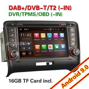 Android 9.0 Autoradio GPS NAVI DVD DAB+4G DVB OBD AUDI TT MK2 Canbus WIFI RDS BT - Foto 1 di 12