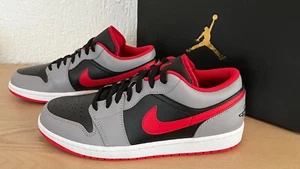Nike Air Jordan 1 Low - 45 / 11 - Black Fire Red Cement Grey - NEU und OVP! - Bild 1 von 3