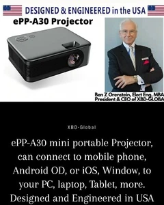 Projector pico mini portable affordable, connect to PC, phone, Android, iOS  - Picture 1 of 11