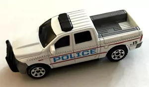 LOOSE 2025 MATCHBOX EXCLUSIVE 8 PACK '15 DODGE RAM PICKUP POLICE WHITE - Picture 1 of 3