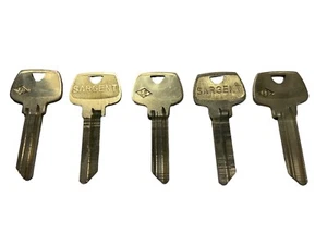 Sargent LE 6 Pin Original Key Blank - OEM Locksmith LOT OF 5 - Picture 1 of 4