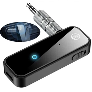 Auto Blue-tooth 5.0 Wireless 3.5mm Klinke AUX Empfänger Adapter Musik Audio KFZ - Afbeelding 1 van 16