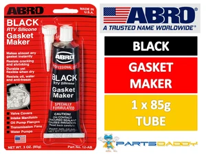 SILVERHOOK RTV SILICONE INSTANT GASKET MAKER BLACK HIGH TEMPERATURE SEALANT 100G - Picture 1 of 3