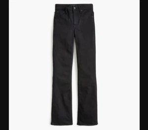 J Crew NEW NWT Womens Petite P27 Black Bootcut Jeans Stretch BW340 - Picture 1 of 6