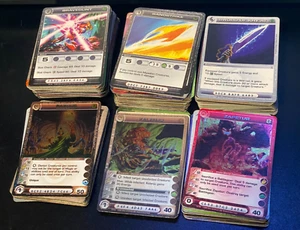 Lote masivo de tarjetas caóticas vintage con muchas tarjetas holográficas y de personajes - Imagen 1 de 3