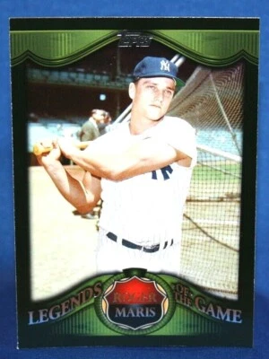 2009 Topps Legends of the Game Roger Maris 1961 Breaks HR Record LG18 - Image 1 of 2